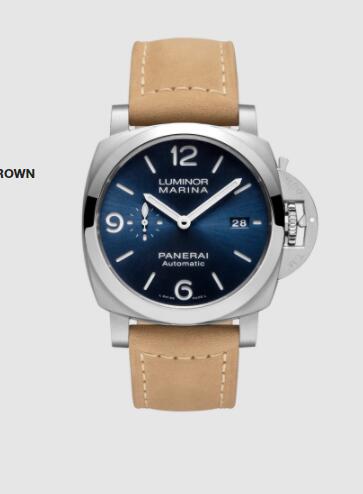 Panerai Luminor Marina 44mm Replica Watch PAM01313 SCAMOSCIATO BROWN